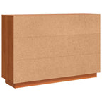 Aparador Roble Marrón 111 x 34 x 75 cm Madera de pino macizo