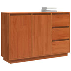 Aparador Roble Marrón 111 x 34 x 75 cm Madera de pino macizo