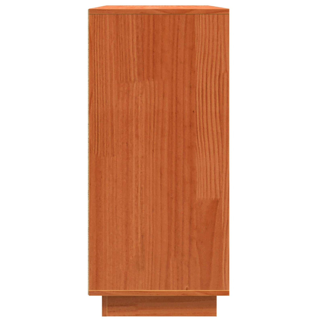 Aparador Roble Marrón 111 x 34 x 75 cm Madera de pino macizo