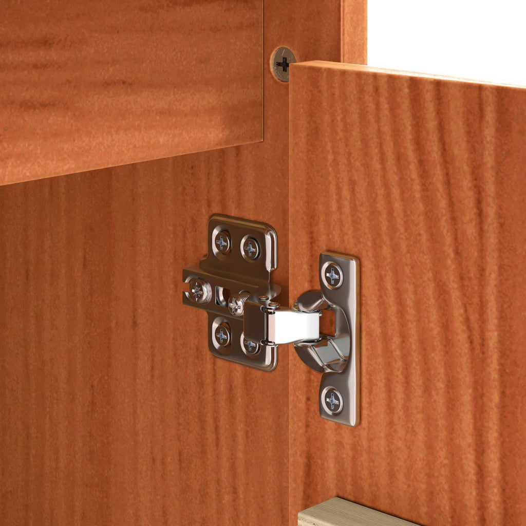 Aparador Roble Marrón 111 x 34 x 60 cm Madera de pino macizo