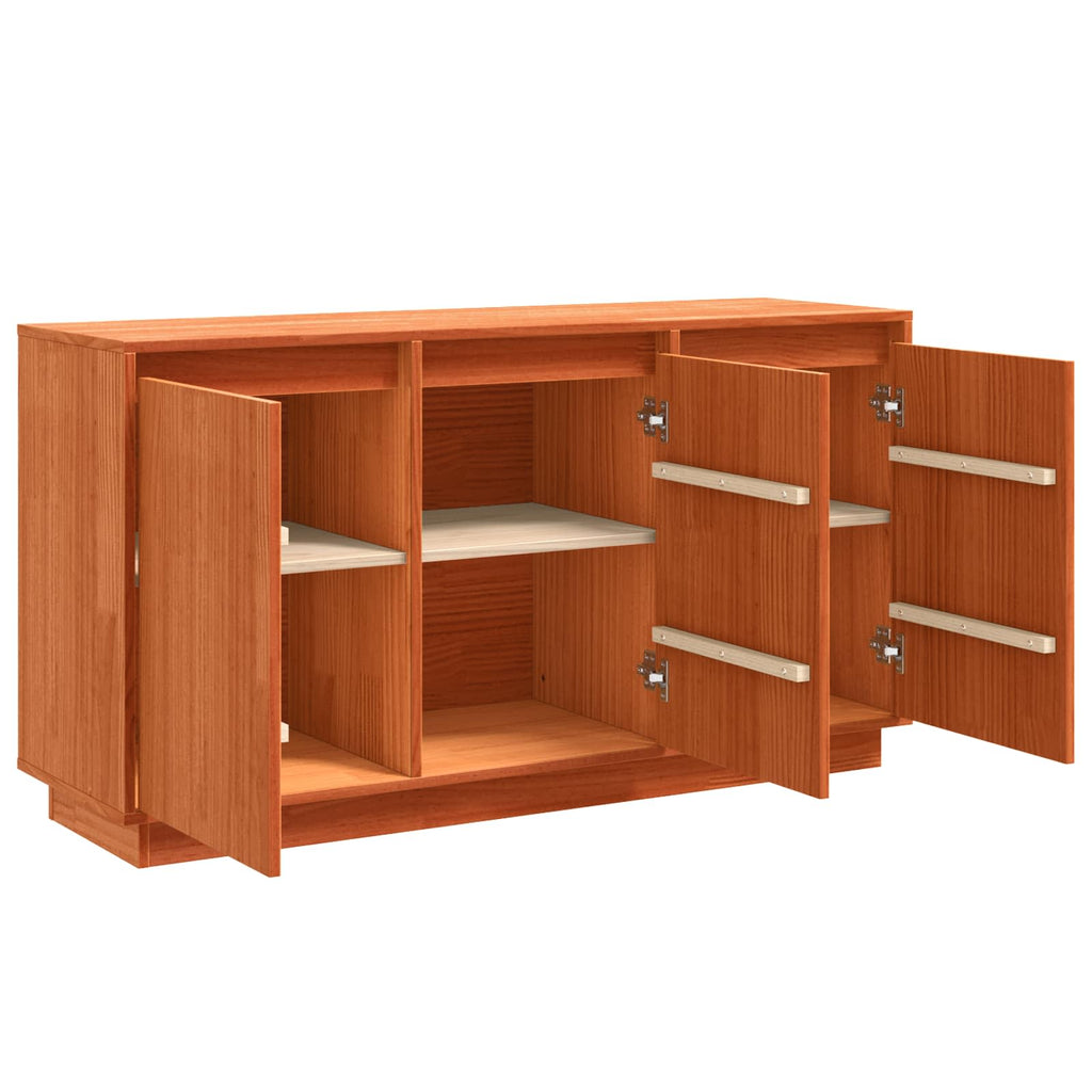 Aparador Roble Marrón 111 x 34 x 60 cm Madera de pino macizo