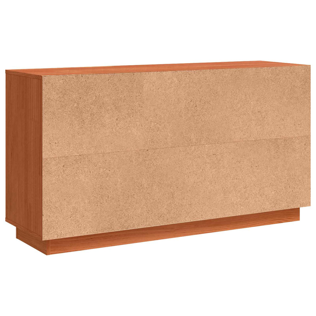 Aparador Roble Marrón 111 x 34 x 60 cm Madera de pino macizo