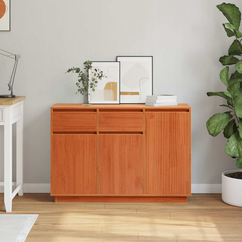 Aparador Marrón cera 110 x 34 x 75 cm Madera de pino macizo