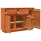 Aparador Marrón cera 110 x 34 x 75 cm Madera de pino macizo