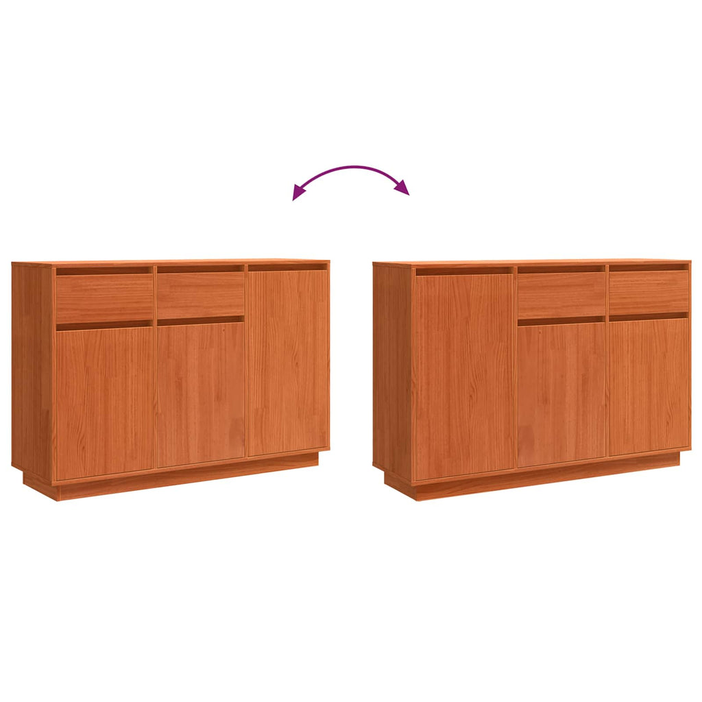 Aparador Marrón cera 110 x 34 x 75 cm Madera de pino macizo