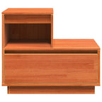 Armario de Noche con cajón 2 pcs Marrón cera 60 x 34 x 51 cm