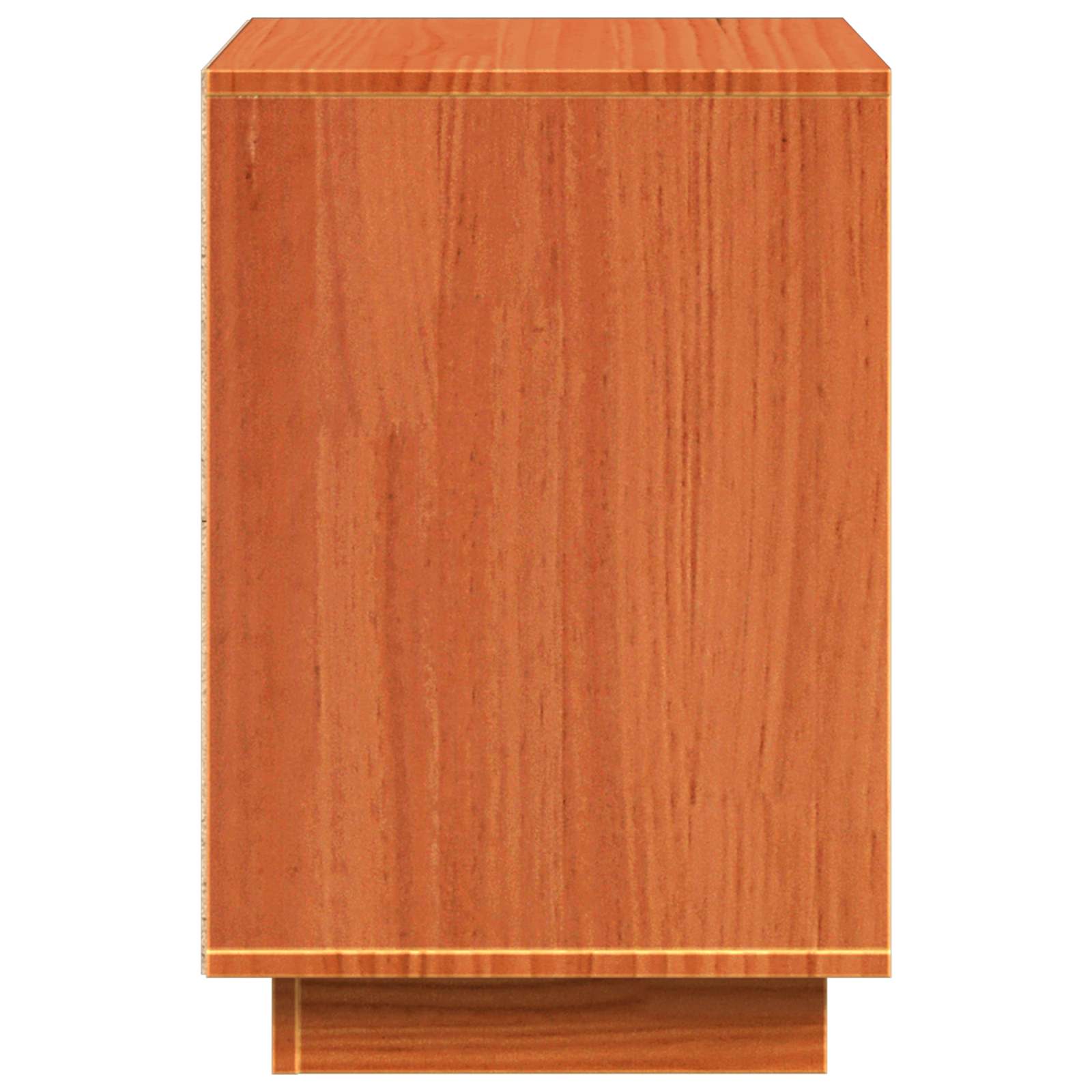 Armario de Noche con cajón 2 pcs Marrón cera 60 x 34 x 51 cm