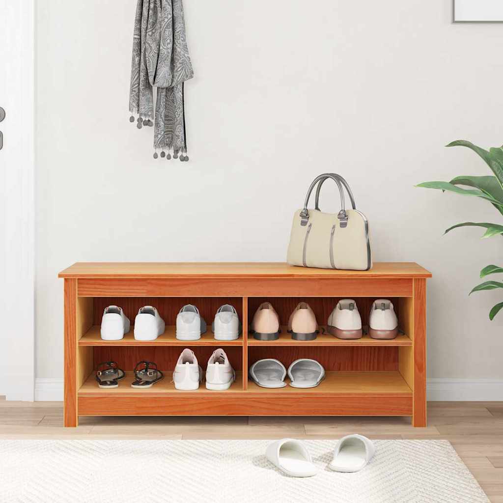 Banco de almacenamiento Marrón cera 110 x 38 x 45,5 cm