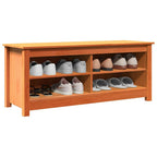 Banco de almacenamiento Marrón cera 110 x 38 x 45,5 cm