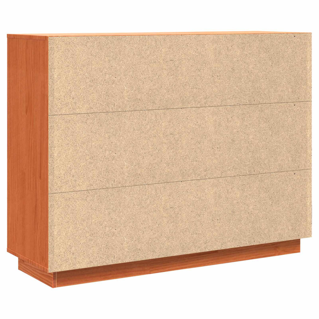 Aparador Marrón cera 104,5 x 34 x 80 cm Madera de pino macizo