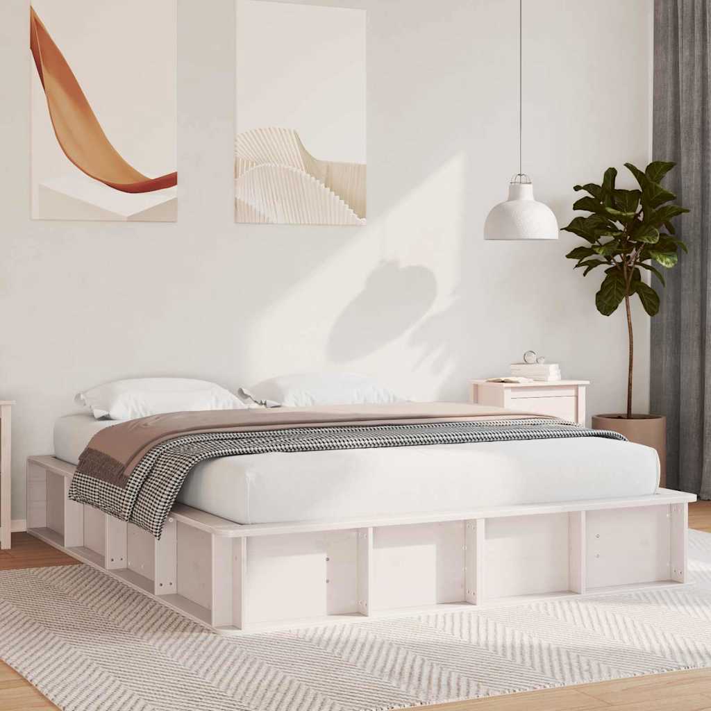 Estructura de cama 100 x 200 cm Madera de pino macizo