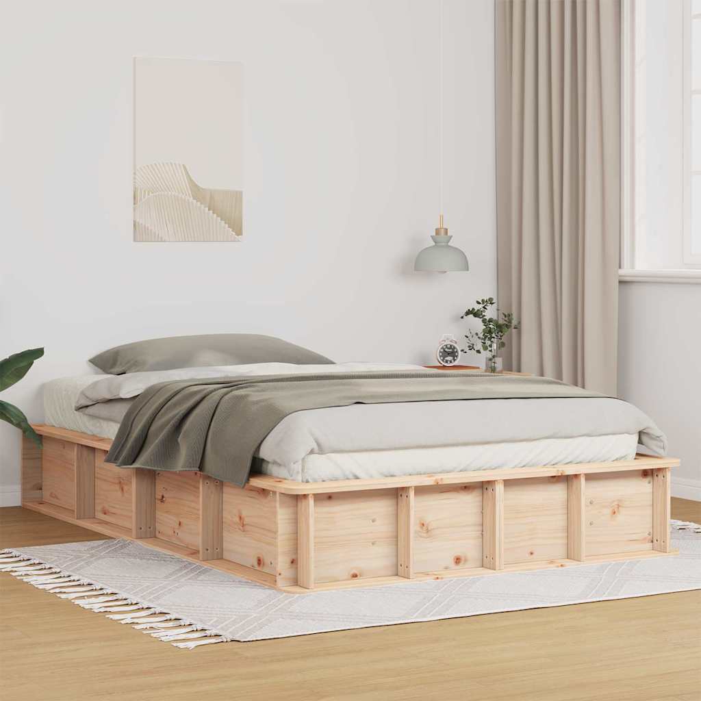 Estructura de cama 100 x 200 cm Madera de pino macizo