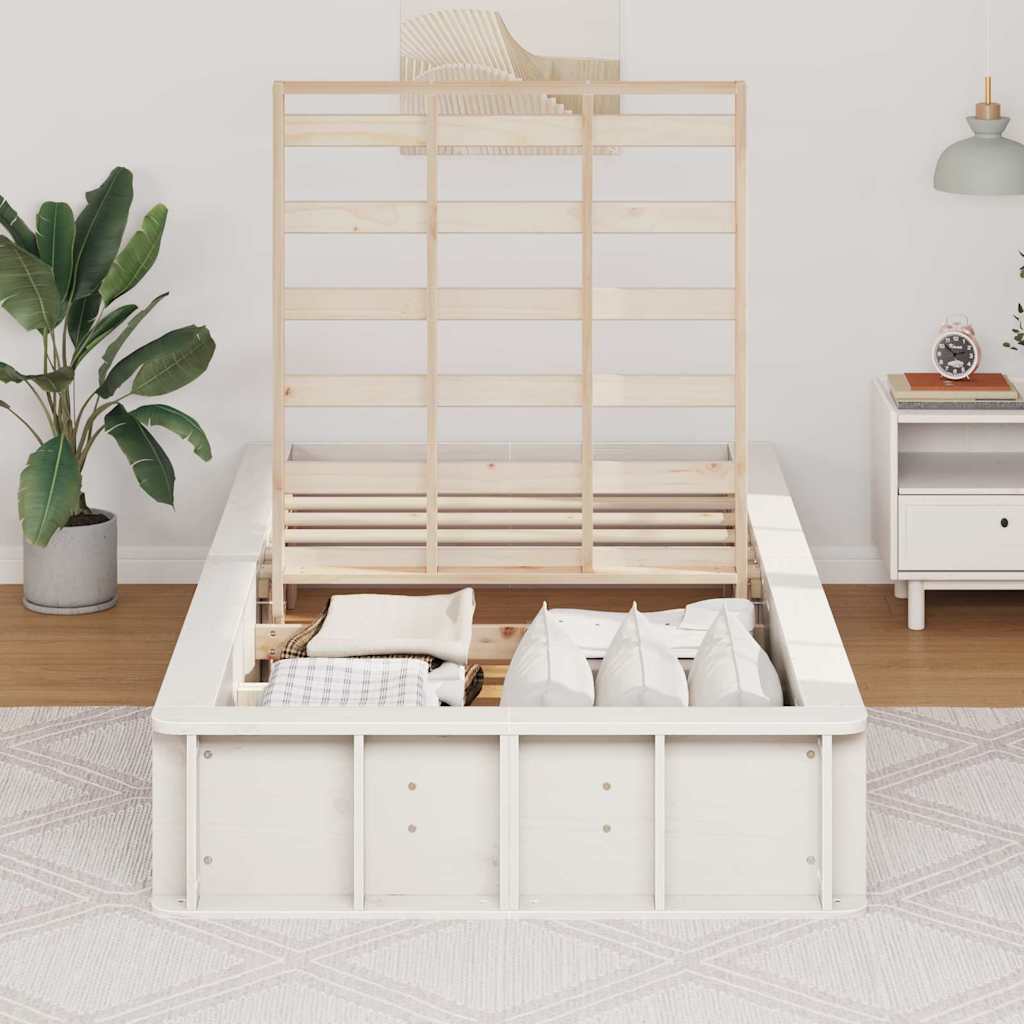 Estructura de cama 100 x 200 cm Madera de pino macizo