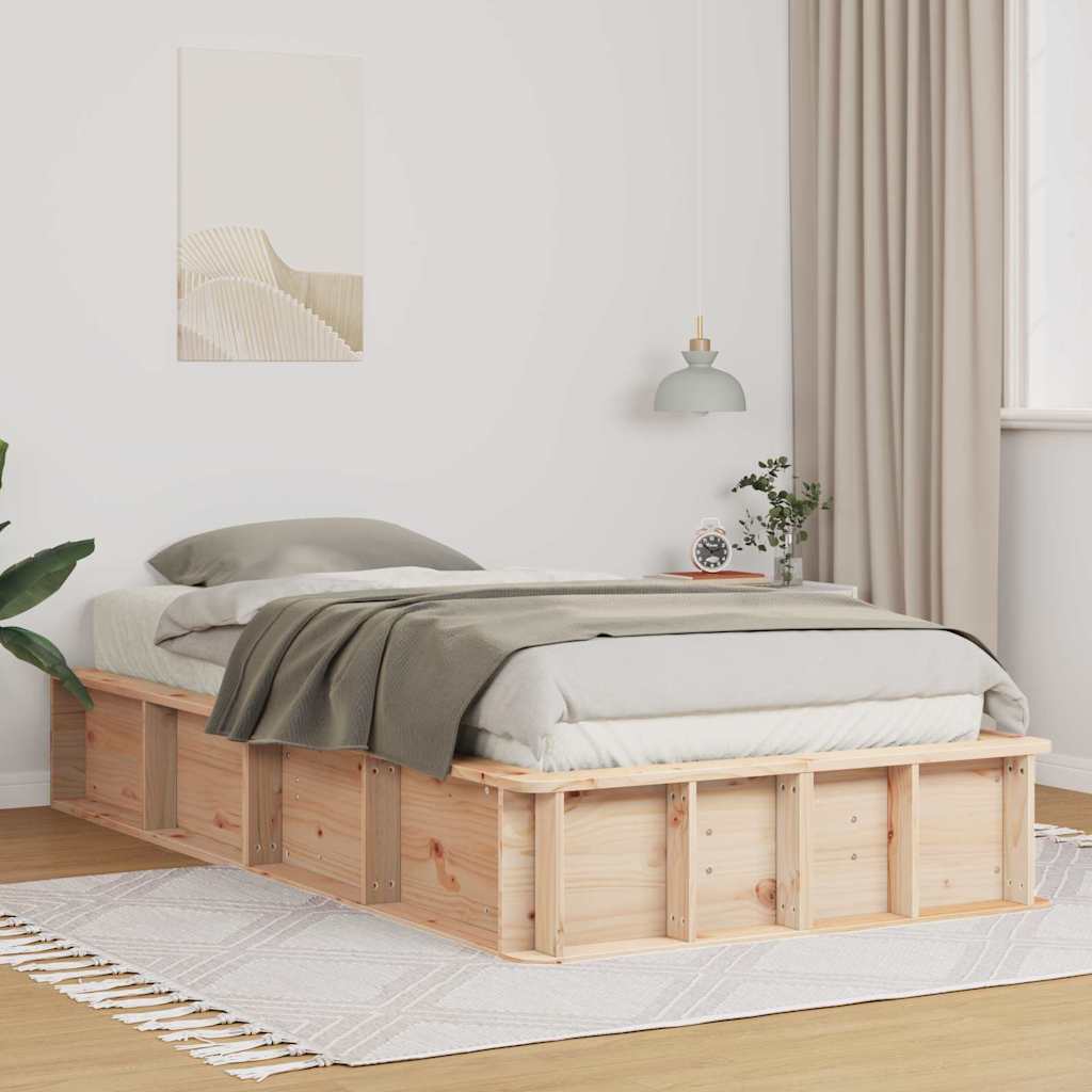 Estructura de cama 100 x 200 cm Madera de pino macizo