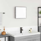 Espejo de baño LED con espejo Gris Sonoma 40 x 37 x 8.5 cm