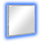Espejo de baño LED con espejo Gris Sonoma 40 x 37 x 8.5 cm