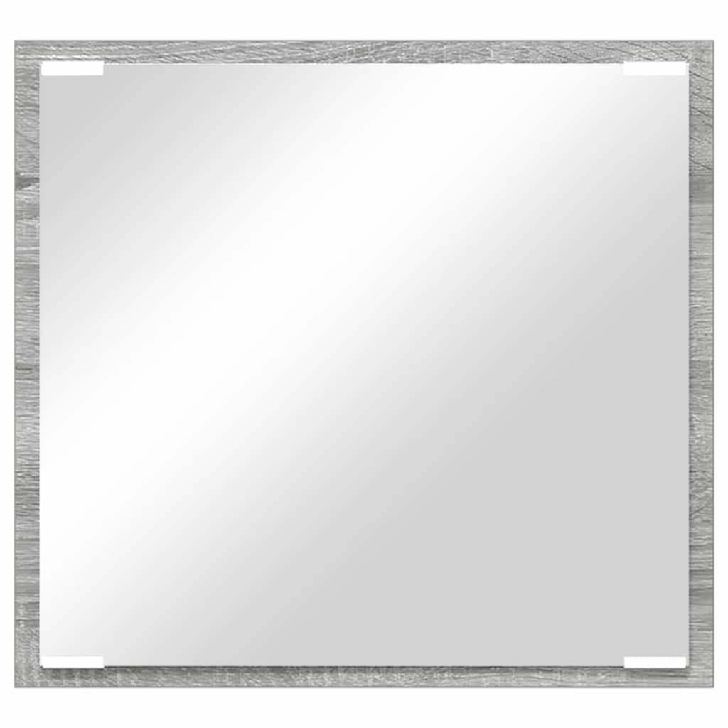 Espejo de baño LED con espejo Gris Sonoma 40 x 37 x 8.5 cm