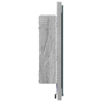 Espejo de baño LED con espejo Gris Sonoma 40 x 37 x 8.5 cm
