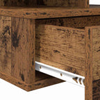 Mesita Flotante con cajón 2 pcs Madera vieja 40 x 31 x 28 cm