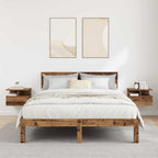 Mesita Flotante con cajón 2 pcs Madera vieja 40 x 31 x 28 cm