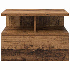 Mesita Flotante con cajón 2 pcs Madera vieja 40 x 31 x 28 cm