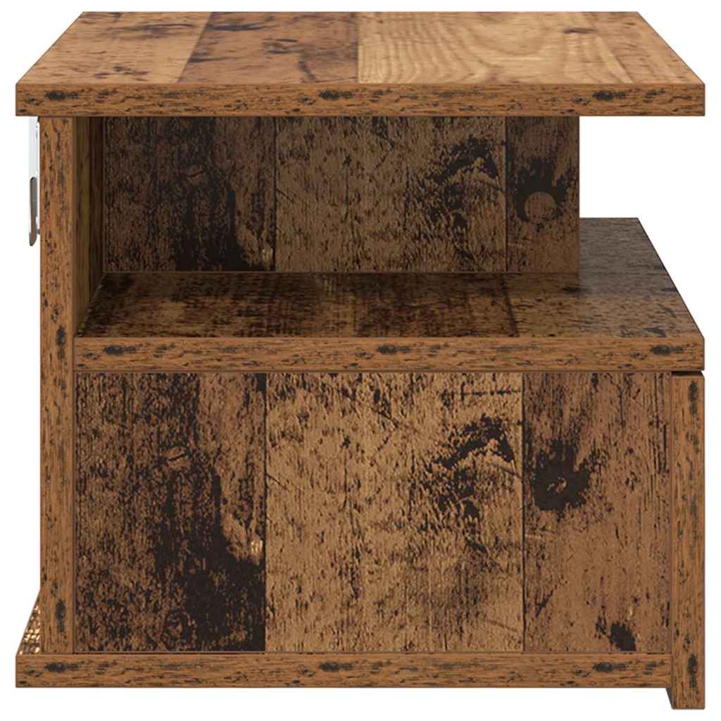 Mesita Flotante con cajón 2 pcs Madera vieja 40 x 31 x 28 cm