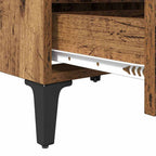 Armario de Noche 2 pcs Madera vieja 40 x 35 x 50 cm
