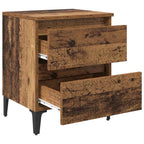 Armario de Noche 2 pcs Madera vieja 40 x 35 x 50 cm