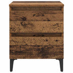 Armario de Noche 2 pcs Madera vieja 40 x 35 x 50 cm