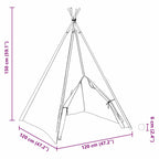 Tienda tipi 120 x 120 x 150 cm Tela y Plástico