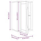 Armario de pared para baño con estante FLORO 35 x 30 x 60 cm