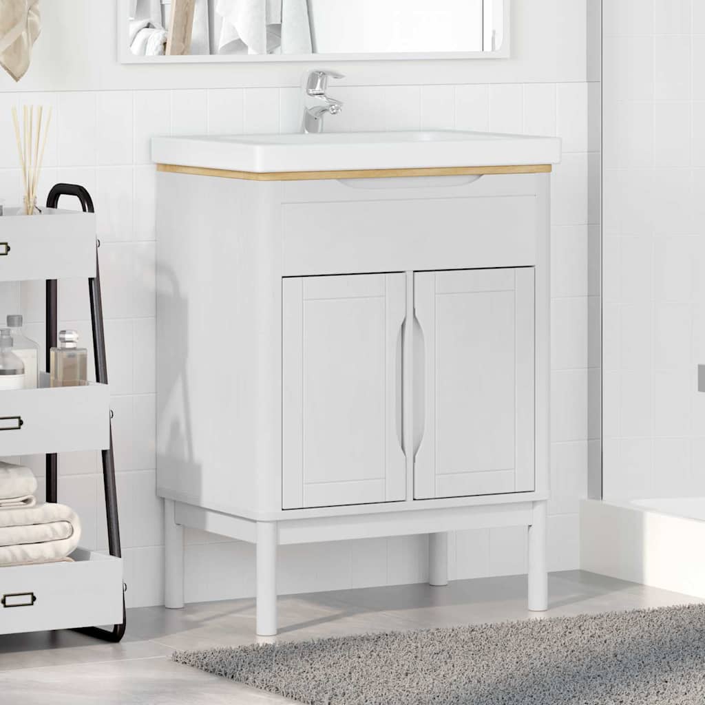Mueble de lavabo para baño con estante FLORO 60 x 40 x 80 cm