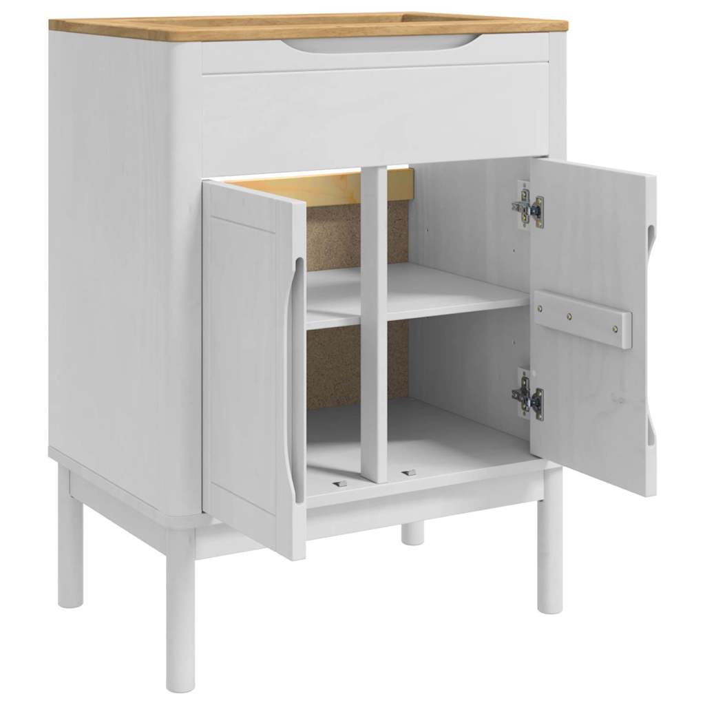 Mueble de lavabo para baño con estante FLORO 60 x 40 x 80 cm