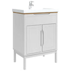 Mueble de lavabo para baño con estante FLORO 60 x 40 x 80 cm