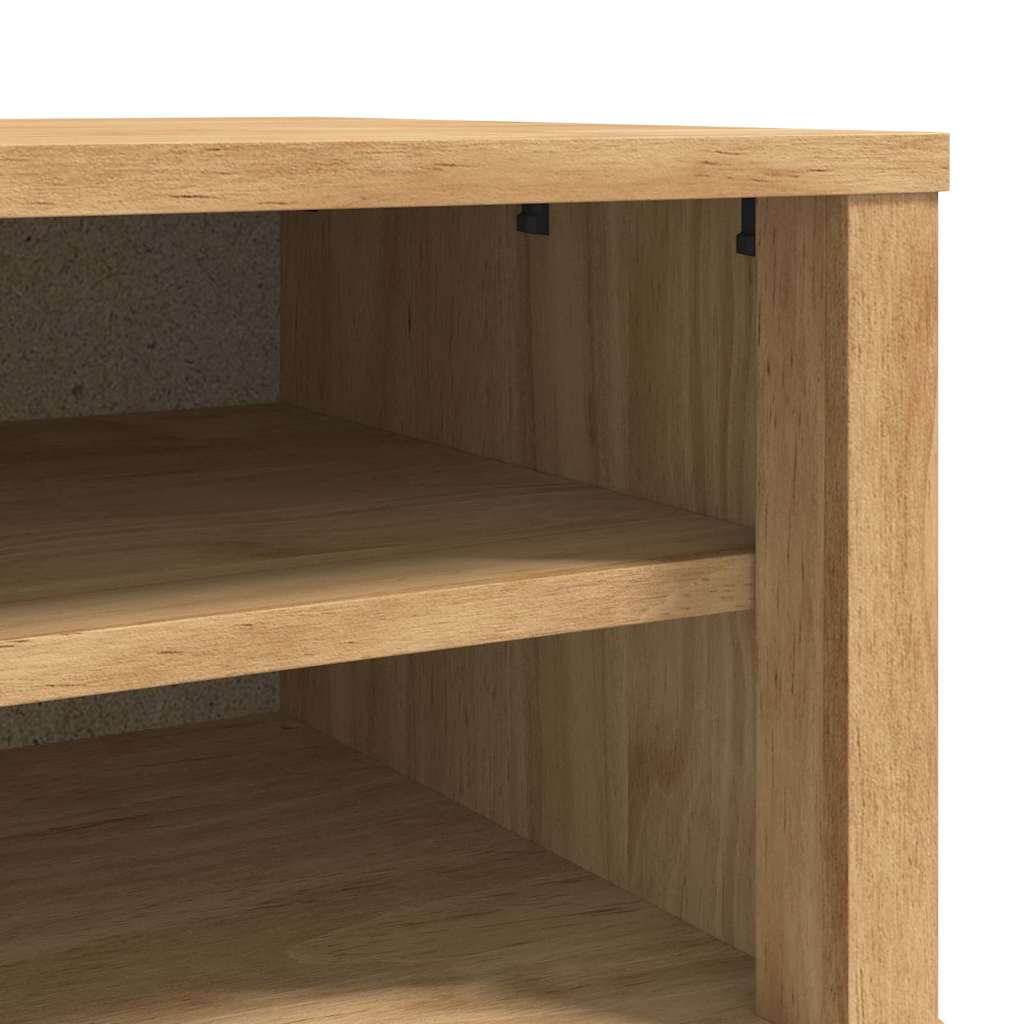 Banco de pasillo con cajón FLORO Marrón cera 115 x 40 x 45 cm