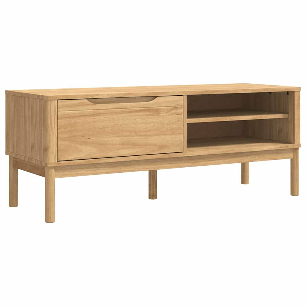 Banco de pasillo con cajón FLORO Marrón cera 115 x 40 x 45 cm