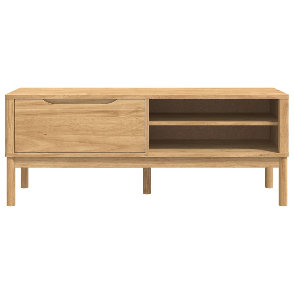 Banco de pasillo con cajón FLORO Marrón cera 115 x 40 x 45 cm