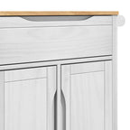 Carro de Cocina FLORO 72,5 x 45 x 80 cm Madera de Pino Macizo