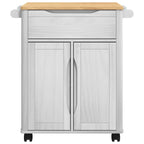 Carro de Cocina FLORO 72,5 x 45 x 80 cm Madera de Pino Macizo