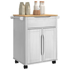 Carro de Cocina FLORO 72,5 x 45 x 80 cm Madera de Pino Macizo