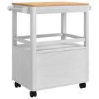 Carro de Cocina FLORO 72,5 x 45 x 80 cm Madera de Pino Macizo