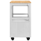 Carro de Cocina FLORO 72,5 x 45 x 80 cm Madera de Pino Macizo