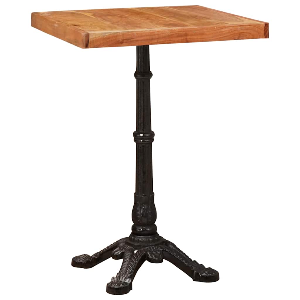 Mesa de Bistró Marrón 50 x 50 x 76 cm Madera de Acacia Sólida