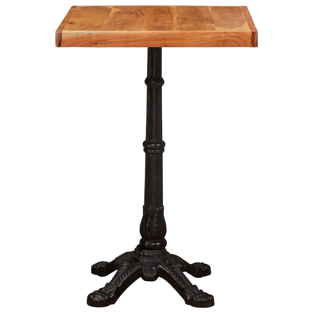 Mesa de Bistró Marrón 50 x 50 x 76 cm Madera de Acacia Sólida