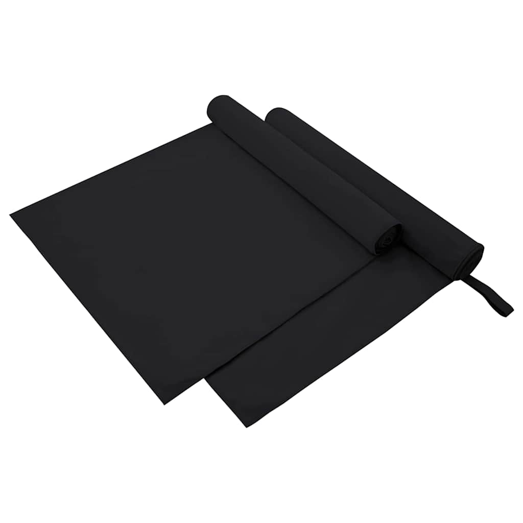 Toallas Deportivas 2 pcs Azul 100 x 50 cm Poliéster y Poliamida