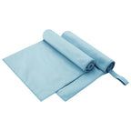 Toallas Deportivas 2 pcs Azul 100 x 50 cm Poliéster y Poliamida
