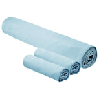 Set de Toallas de Deportes 3 pcs Azul Poliéster y Poliamida