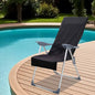 Toalhas para Cadeiras de Exterior 2 unidades Azul 130 x 60 cm