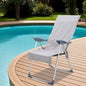 Toalhas para Cadeiras de Exterior 2 unidades Azul 130 x 60 cm