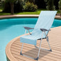 Toalhas para Cadeiras de Exterior 2 unidades Azul 130 x 60 cm